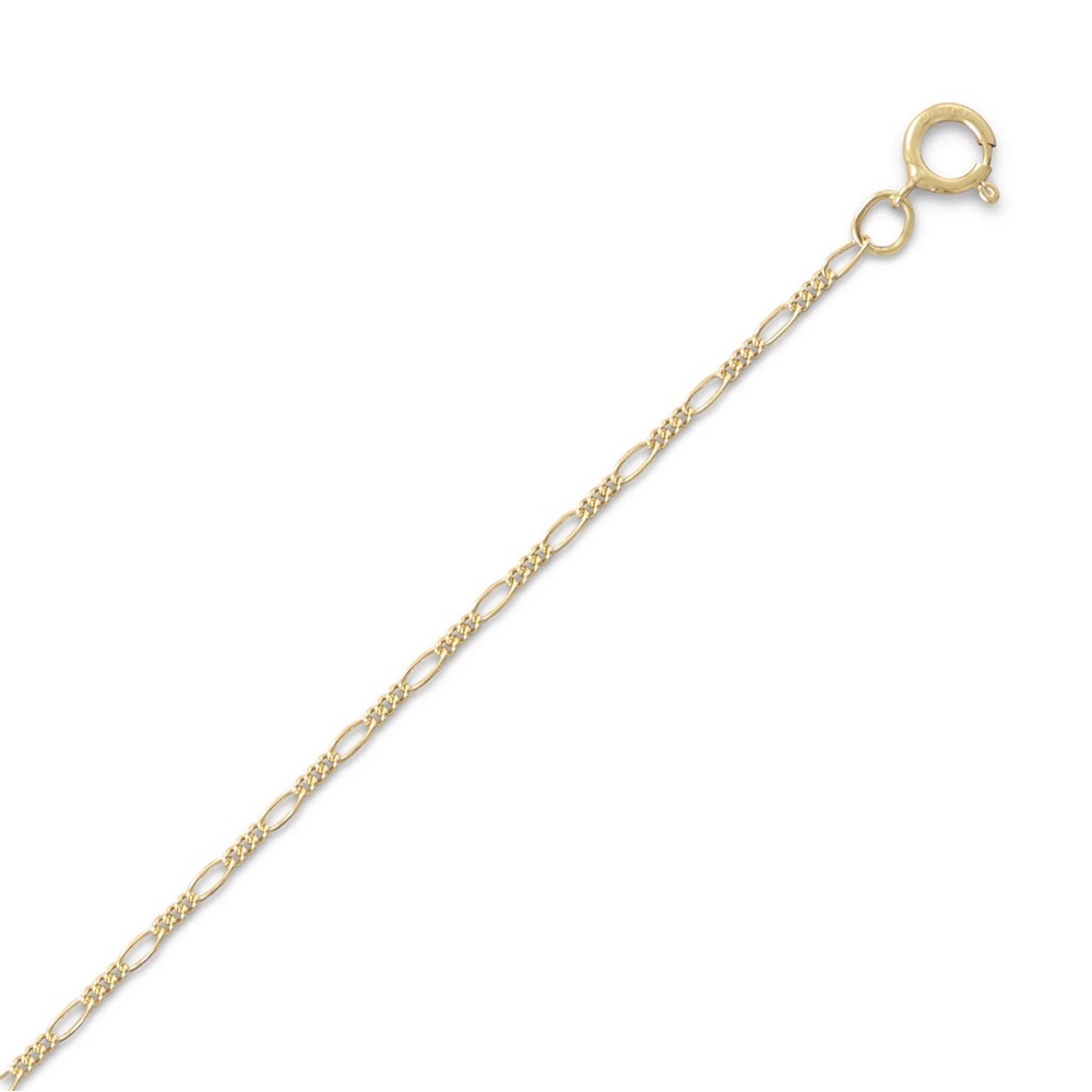 NWT - 15” (1.8mm) 14K Gold Filled Figaro Chain Necklace for Pendants/Charms
